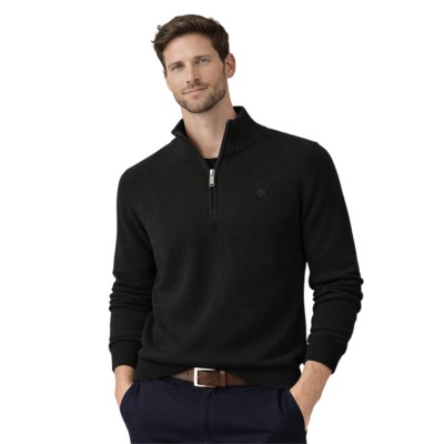 Camisola de meia-camisola de algodão piqué homem