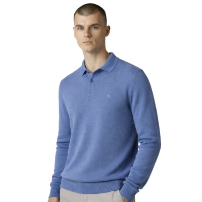 Pull Polo Maille Piquée MIKE Homme
