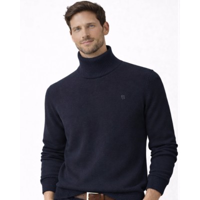 Cuello de suéter algodón Piqué hombre