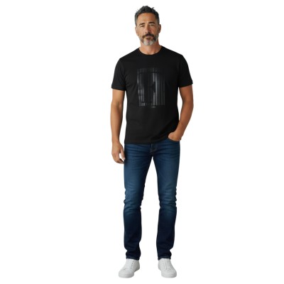 T-shirt manches courtes logo uni