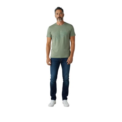 T-shirt uni logo incliné