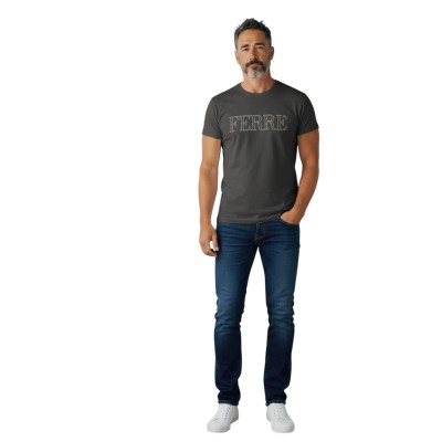 copy of T-shirt uni manches courtes col rond