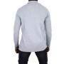 Einfarbiges Langarm-Poloshirt