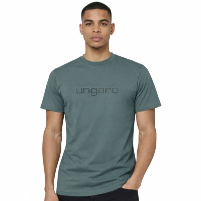 T-shirt homme manches courtes logo velours