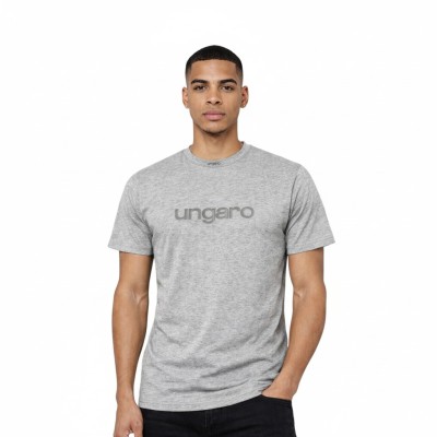 T-shirt homme manches courtes logo velours