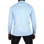 Einfarbiges Langarm-Poloshirt