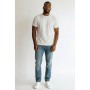 T-shirt homme col boutonné