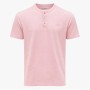 T-shirt homme col boutonné