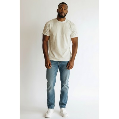 copy of T-shirt uni manches courtes col rond petit logo