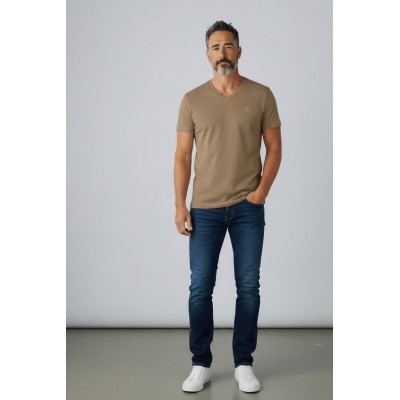 copy of T-shirt uni manches courtes col rond petit logo