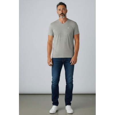 copy of T-shirt uni manches courtes col rond petit logo