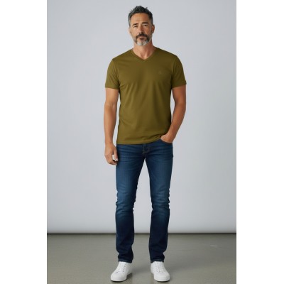 copy of T-shirt uni manches courtes col rond petit logo