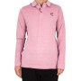 Einfarbiges Langarm-Poloshirt