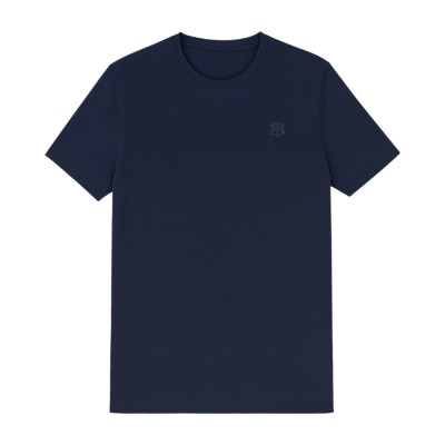 copy of T-Shirt schlicht Kurzärmel Rundhalsausschnitt kleines Logo