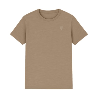 copy of T-Shirt schlicht Kurzärmel Rundhalsausschnitt kleines Logo