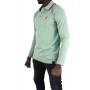Einfarbiges Langarm-Poloshirt