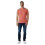 Camiseta de manga corta, cuello redondo, logotipo bordado