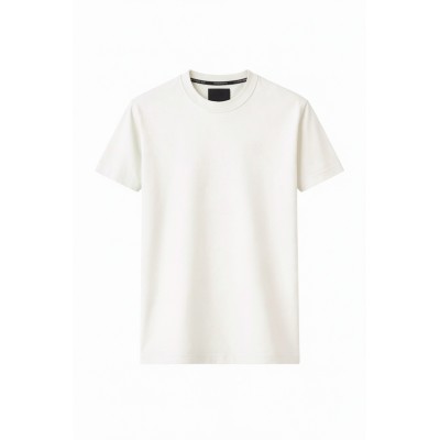 T-shirt manches courtes col rond logo brodé