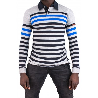 Long sleeve polo stripes