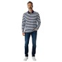 Polo Homme Manches Longues Rayé Style Marin