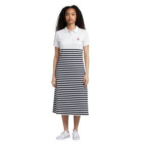 Robe Polo Femme Rayée Style Marin