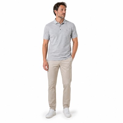 Polo uni manches courtes