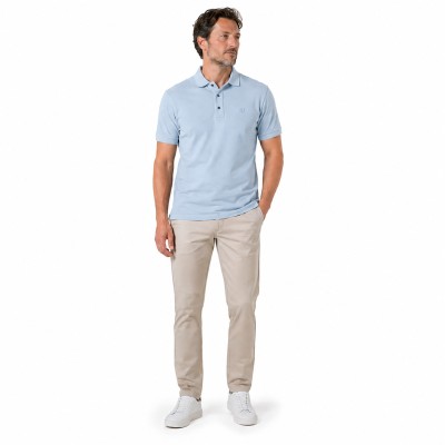 Polo uni manches courtes