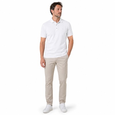 Polo uni manches courtes