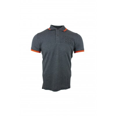 Uni manga corta polo