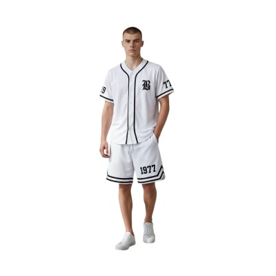 Ensemble Baseball Homme Été – Tenue Streetwear Casual 2 Pièces