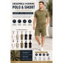 Ensemble Homme Polo & Short – Tenue Décontractée Été Confort Premium – Léger, Respirant et Élégant