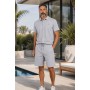 Ensemble Homme Polo & Short Premium 2 Pièces – Coupe Moderne Confort Stretch – Style Casual Chic Été