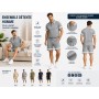Ensemble Homme Polo Mesh & Short – Tenue Décontractée Été en Polyester, Coupe Confort, Col Polo, Short à Cordon