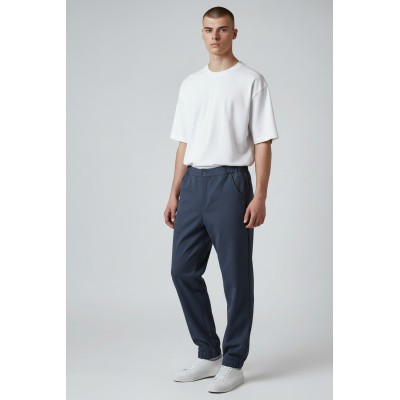 Pantalon Jogger Homme – Tissu Stretch – Coupe Confort – Taille Élastiquée – Style Casual Chic