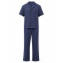 Ensemble Homme 100% Coton – Chemise Manches Courtes & Pantalon Fluide, Texture Gaufrée, Coupe Décontractée Premium