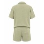 Ensemble Homme Chemise Manches Courtes & Bermuda – Tenue Été 100% Coton, Coupe Décontractée Chic, Style Resort Premium
