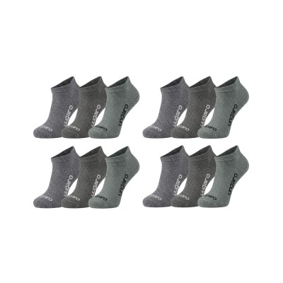 Lot de 12 paires de chaussettes sneakers chinées – Chaussettes basses invisibles –  Polyester & élasthanne