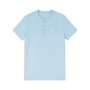 Men’s Button-Up Tunisian-Neck T-shirt