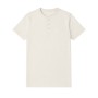 T-shirt Homme Col Tunisien Boutonné