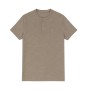 Camiseta de hombre con cuello tunecino abotonado