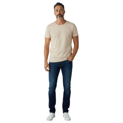 T-shirt manches courtes logo uni