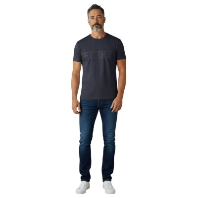Plain logo short-sleeved T-shirt