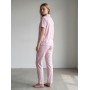 100% cotton female lounge set - Pyjama chic Short sleeve shirt & pants