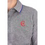 Einfarbiges Langarm-Poloshirt
