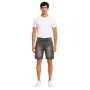 Bermuda Cargo Jogger Mann Bill Tornado - Baumwollstrich, elastische Taille mit Kordel, mehreren Taschen und gesticktem Logo
