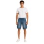 Bermuda Cargo Jogger Homme – Coton Stretch, Taille Élastiquée avec Cordon, Poches Multiples et Logo Brodé