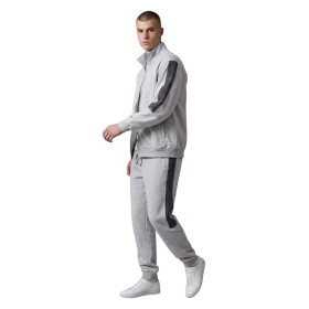 Ensemble Jogging Homme, Veste Zippée et Pantalon à Finitions Rayées