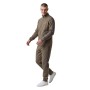 Ensemble Jogging Homme, Veste Zippée et Pantalon à Finitions Rayées