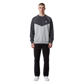 Two-tone round neck sweatshirt