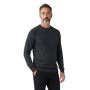 Pull col rond uni effet damier